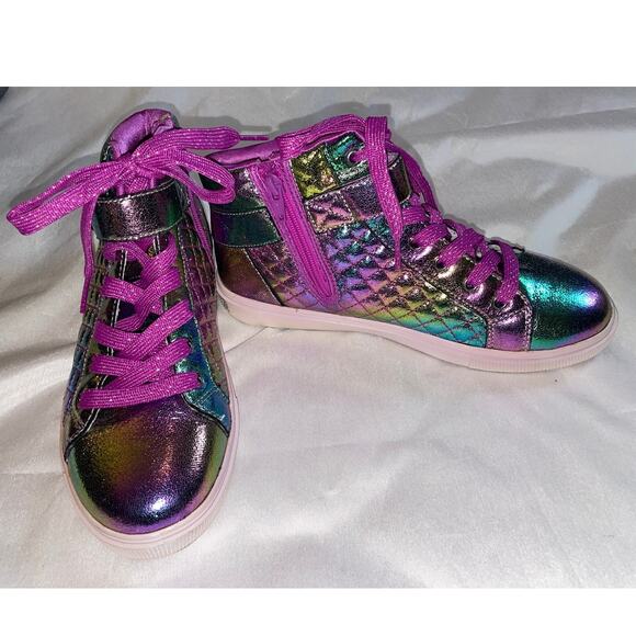 SKECHERS KIDS Sport - Shoutouts Glitz Metallic‎ Rockstar - Youth Size 5 - Picture 1 of 11